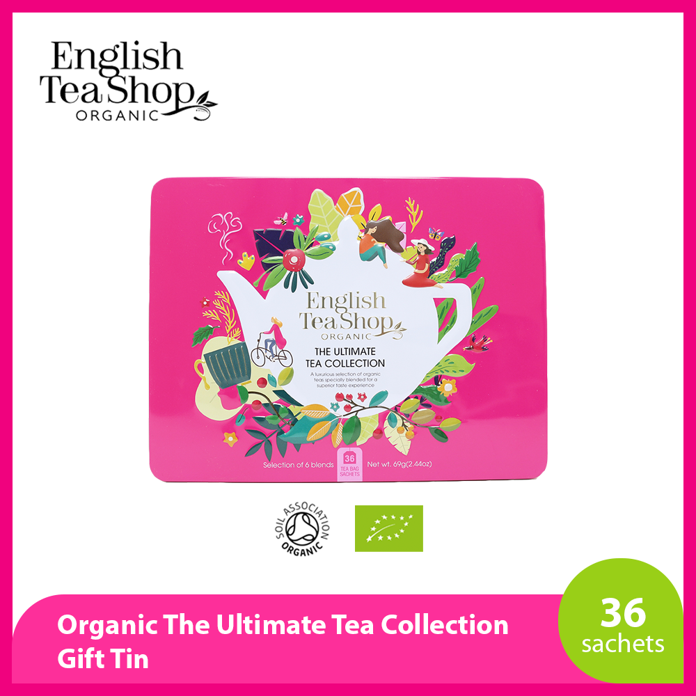 English Tea Shop - Ultimate Tea Collection- Gift Tin - 36 Tea Bag Sachets,  69g